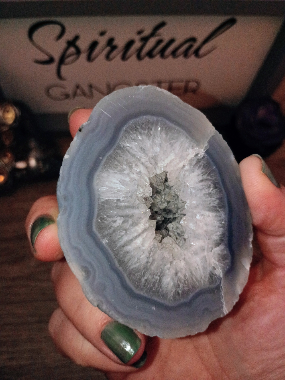 Druzy Agate Geode from Brazil - Picture 5 of 11